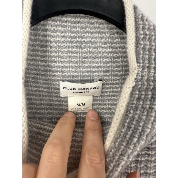 Club Monaco Emma Mock Neck Dolman Sleeve Cashmere Sweater M EUC - Picture 2 of 5